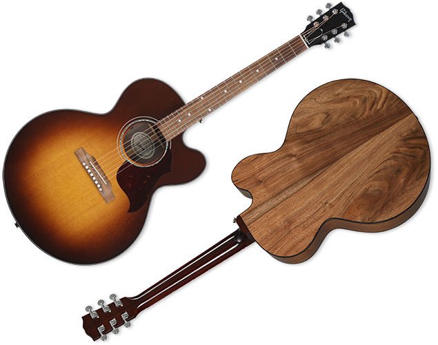 Gibson Acoustic J185 EC Modern Walnut Acoustic Guitar Walnut Burst
