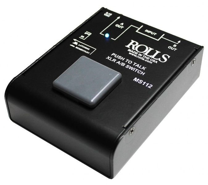 Rolls MS112 PushtoTalk XLR AB Switch Sweetwater
