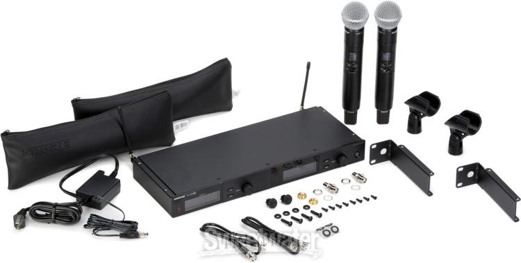 Shure SLXD24D/SM58 Digital Wireless Dual Handheld Microphone System - H55 Band