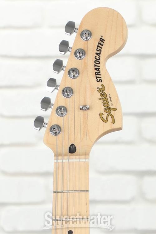 Squier Affinity Series Stratocaster Electric Guitar - Black with Maple Fingerboard