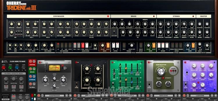 Cherry Audio Trident Mk III Analog Synthesizer Plug-in | Sweetwater
