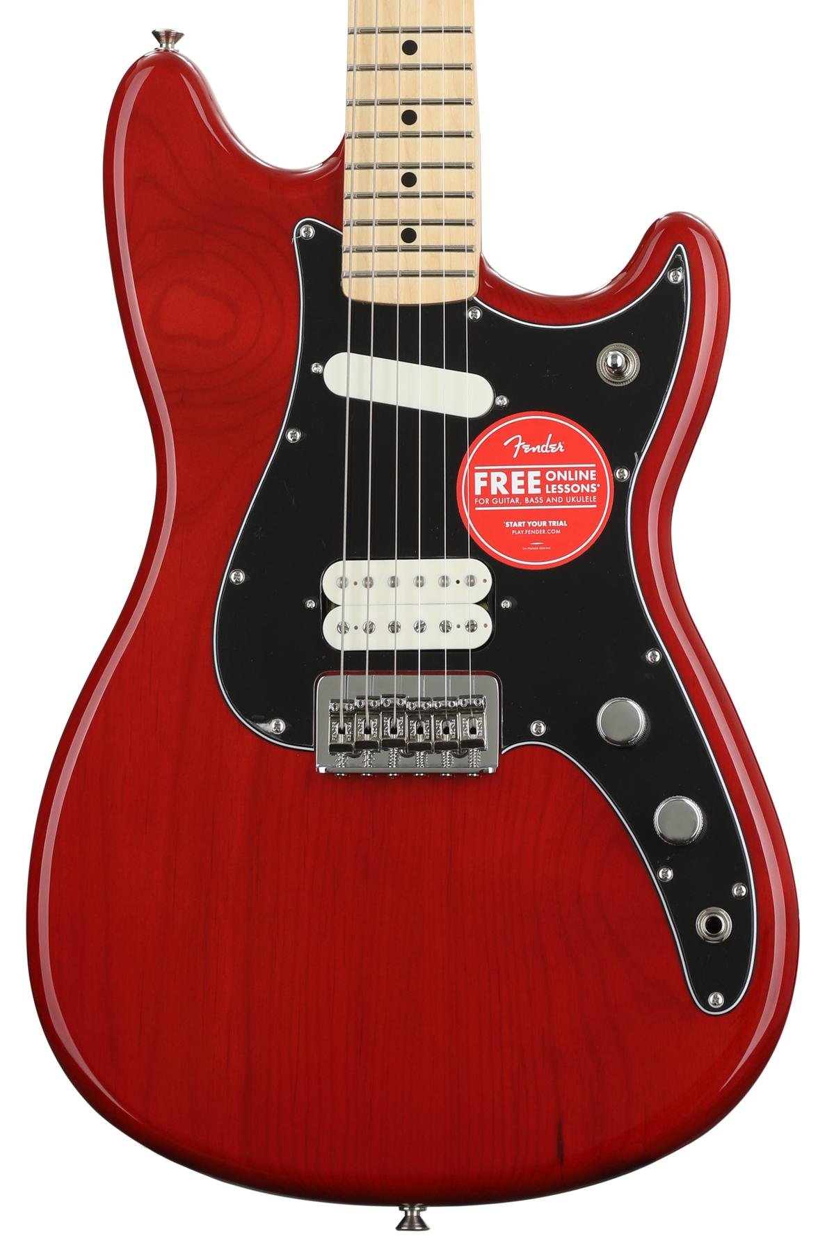 Fender Player Duo Sonic Hs Crimson Red Transparent Sweetwater