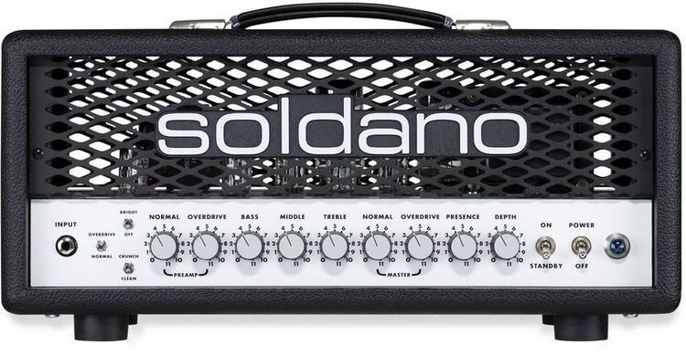 Soldano　SLO-30　Head　Tube　Super　30-watt　Lead　Overdrive　Sweetwater　Metal　Grille