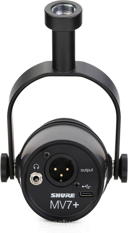 Shure MV7+ Hybrid Podcast Microphone - Black