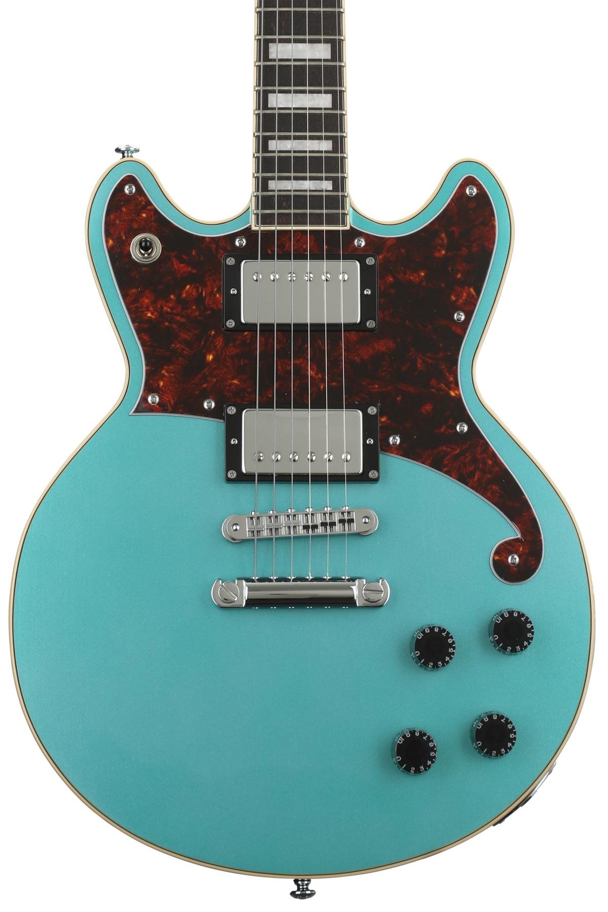 D Angelico Premier Brighton Electric Guitar Ocean Turquoise Sweetwater