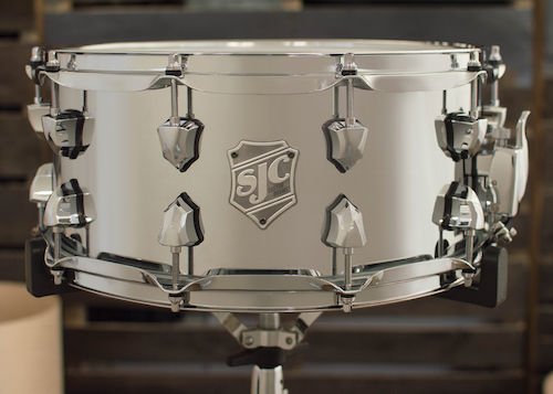 SJC Custom Drums Alpha Steel Snare Drum - 6.5