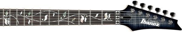 40d9fe xc xc RG8570ZBRE neck - Ibanez J Custom RG8570Z BRE Guitar AAAFlame Top Black Rutile