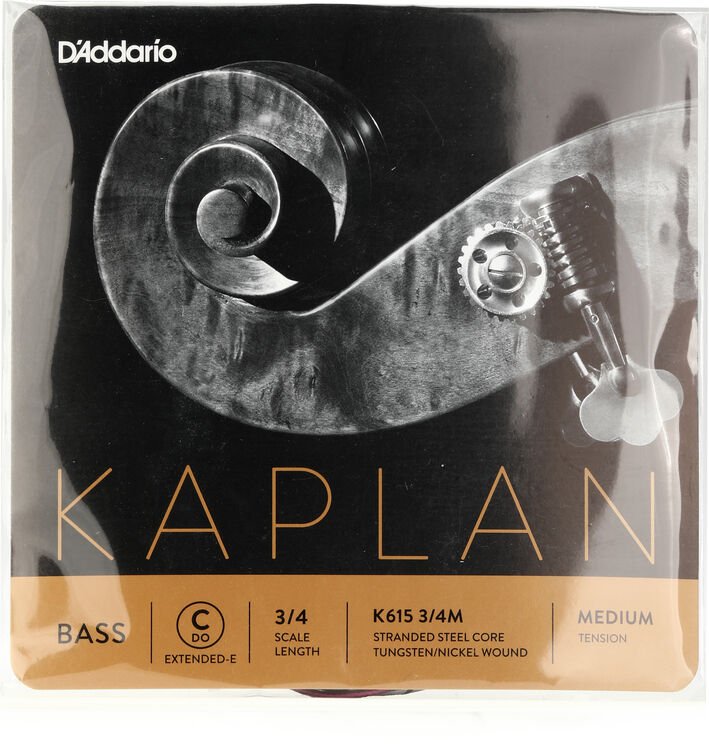 D'Addario K615 Kaplan Double Bass C Extension String 3/4 Size (10