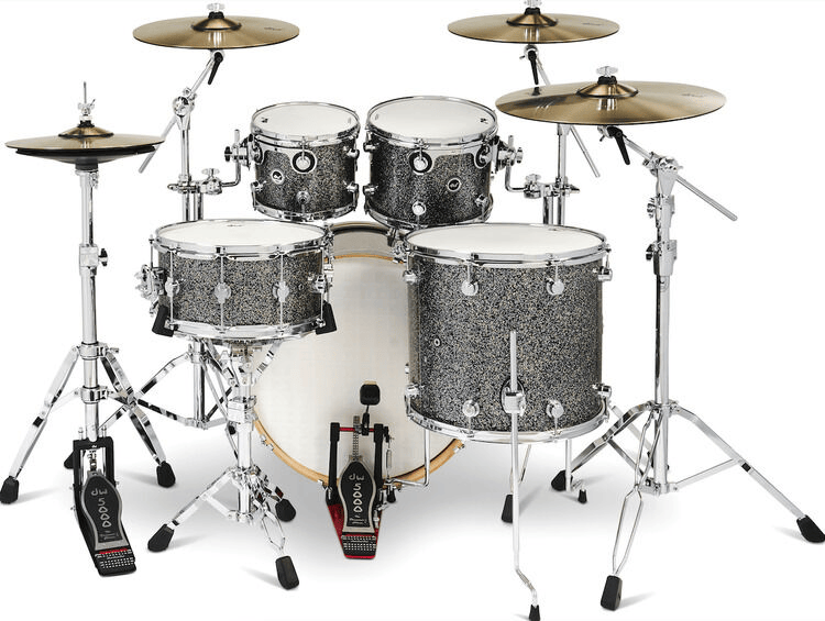 【m】DWE 2/5 DW 14x6.5 Collector's Series Black Nickel Over Brass Snare