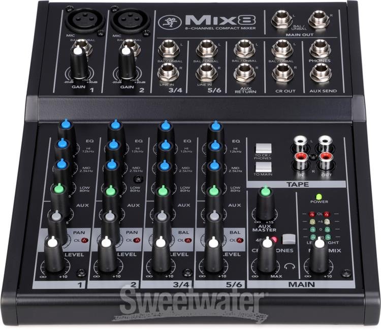 Mackie Mix8 8-channel Mixer