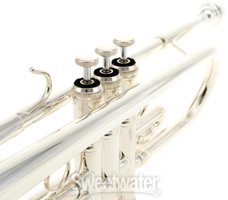  KESHUO Silver Youth Trumpet Junior Horn Big Horn C Key B  Key/Silver Student Horn Drum Horn Team Horn Trumpets : Musical Instruments