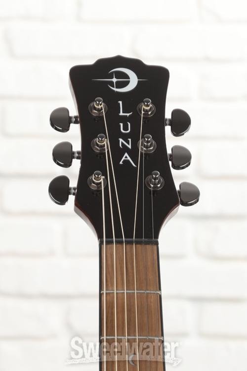 Luna Gypsy Quilted Ash Acoustic-electric Guitar - Gloss Natural