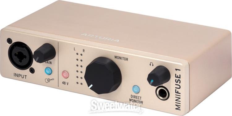 Arturia MiniFuse 1 USB-C Audio Interface - Champagne