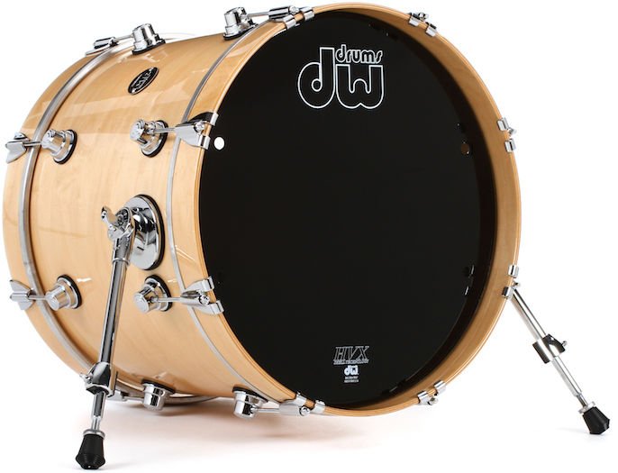 DW Performance Series Bass Drum - 14 X 18 Inch - Ebony Stain Lacquer ...