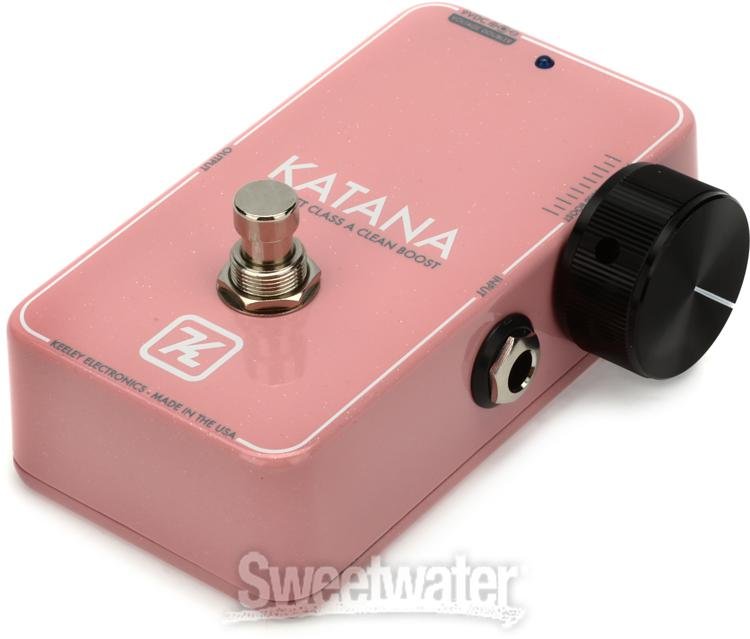 Keeley Katana Clean Boost Pedal - New Light Pink, Sweetwater Exclusive