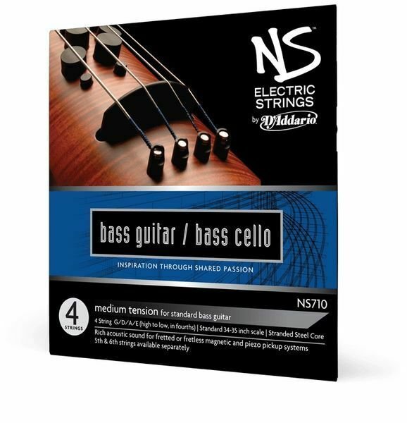 D'Addario ETB92 050-105 Black Nylon String Set for Electric Bass