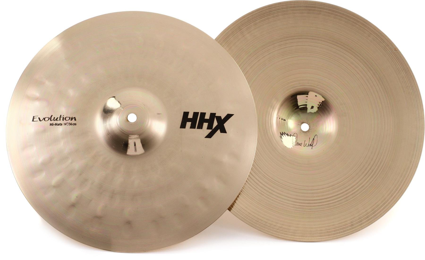 Sabian 14 inch HHX Evolution Hi-hat Cymbals - Brilliant Finish 