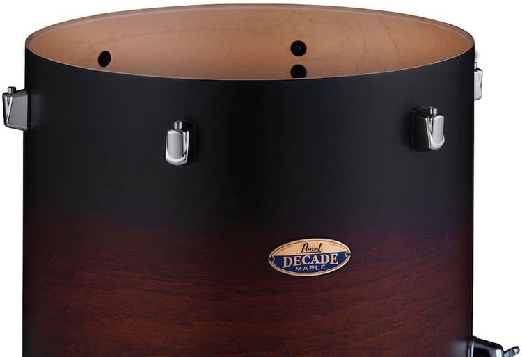Pearl Decade DMP905P/C261 5 Piece Drum Shell Pack, Gloss Deep Redburst