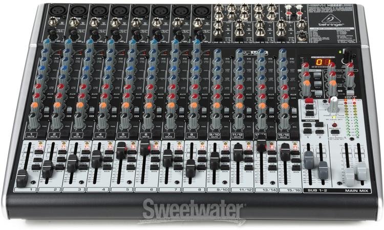 Behringer Xenyx X2222USB Mixer with USB and Effects | Sweetwater