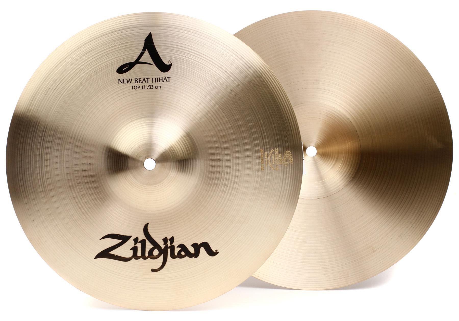 Zildjian 13 inch A Zildjian New Beat Hi-hat Cymbals | Sweetwater