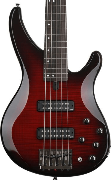 Yamaha TRBX605FM Bass Guitar - Dark Red Burst | Sweetwater