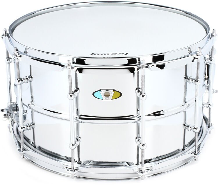 Ludwig Supralite Steel Snare Drum - 8 x 14-inch - Polished