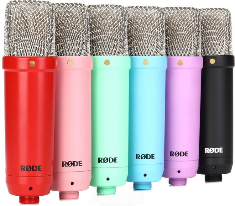Rode NT1 Signature Series Condenser Microphone with SM6 Shockmount and Pop Filter - Blue