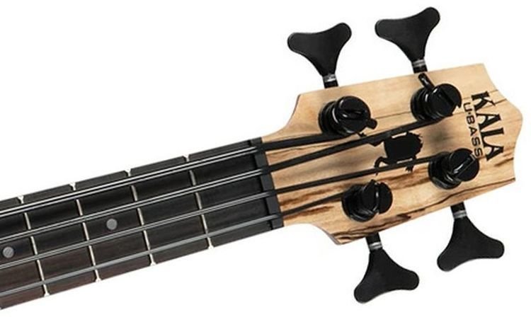 Kala U-Bass Spalted Maple Acoustic-Electric Bass Guitar - Natural 