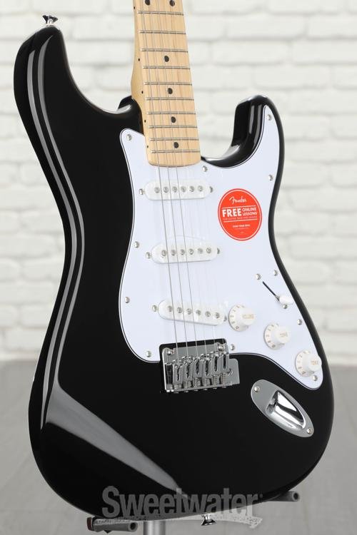 Squier Affinity Series Stratocaster Electric Guitar - Black with Maple Fingerboard