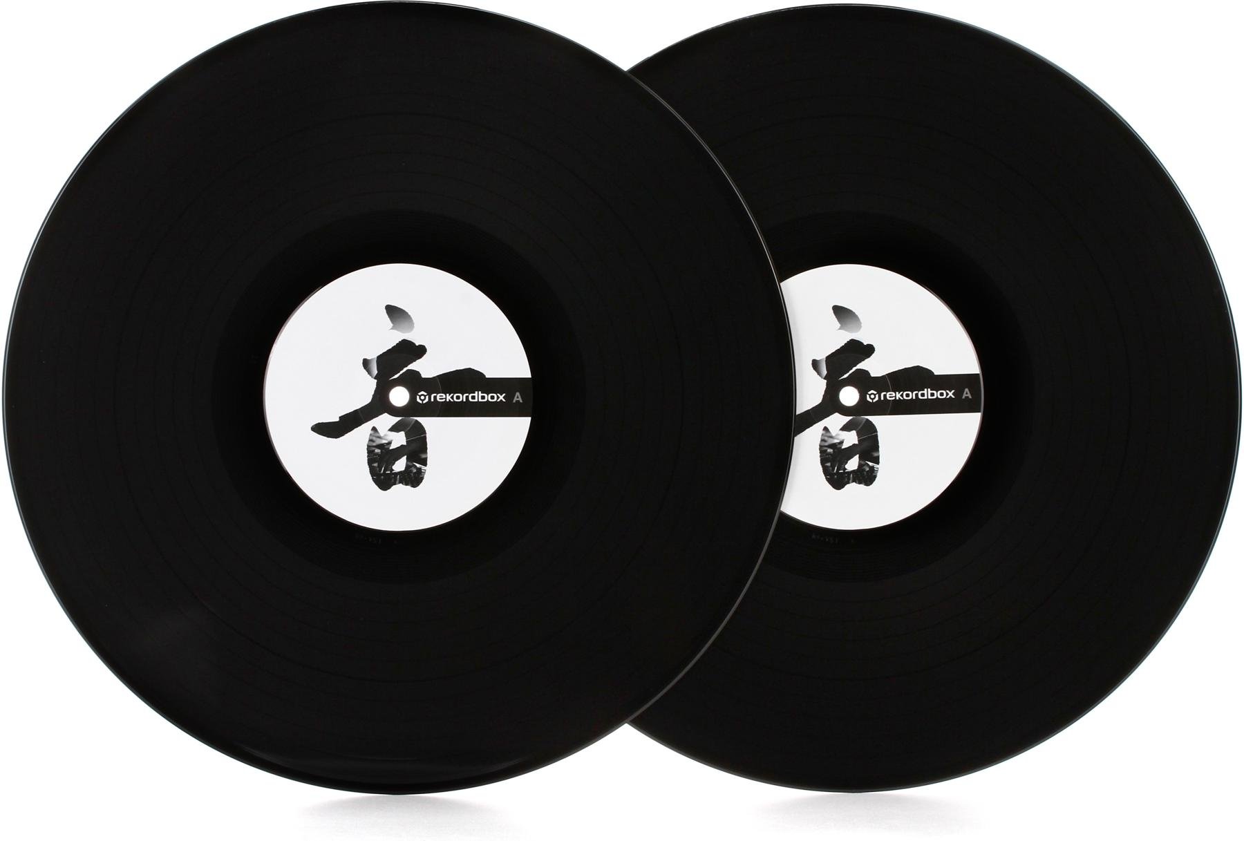 Pioneer DJ RB-VD2 12-inch Rekordbox Control Vinyl Pair - Black 