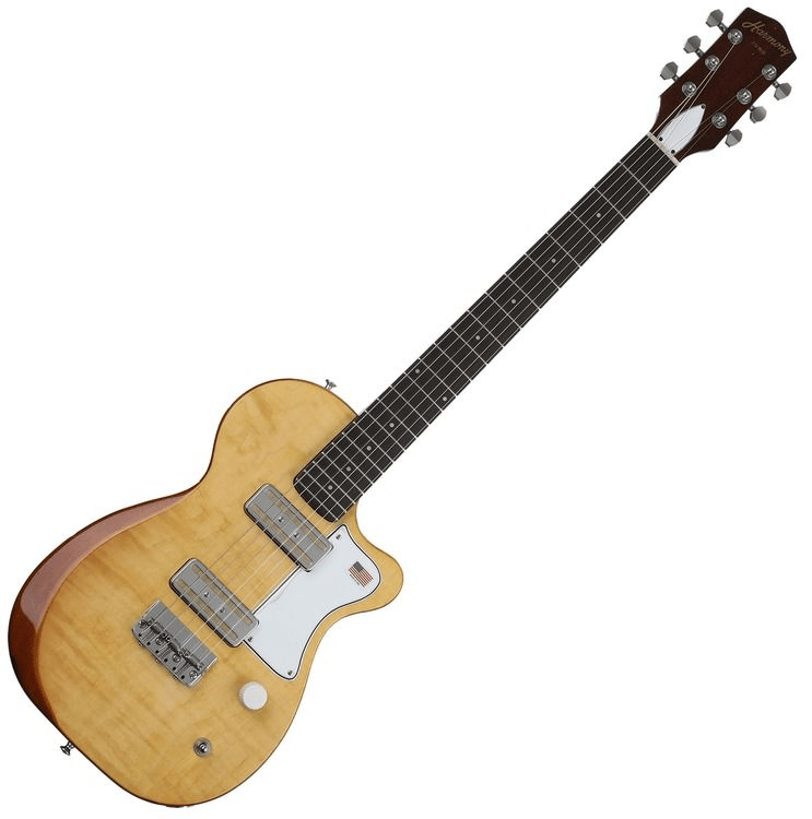 Harmony Juno Flame Maple Electric Guitar - Vintage Natural