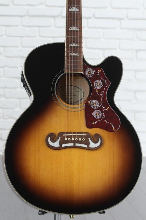 Epiphone j - 200 ec的照片工作室艺术家吉他年产的阳光