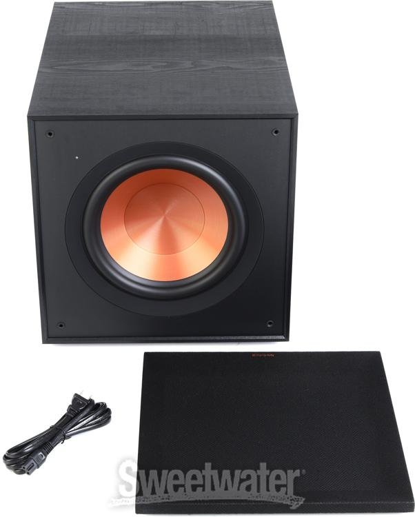 Klipsch R101SW Subwoofer Black Textured Wood Grain Vinyl Sweetwater