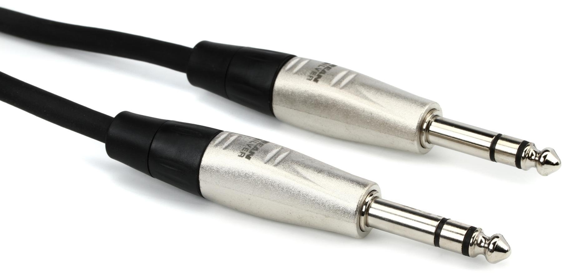 5 Feet Hosa HSX-005 REAN 1/4 TRS to XLR3M Pro Balanced Interconnect Cable