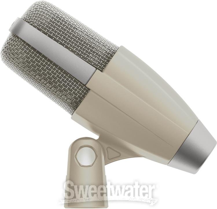 Sennheiser 80th Anniversary Edition MD 421 Kompakt with MZH Drum Microphone Clip - Vintage Gray