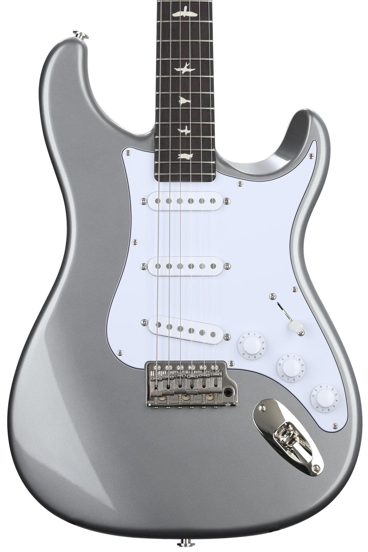 Guitar Zipper Pull Silver Plated