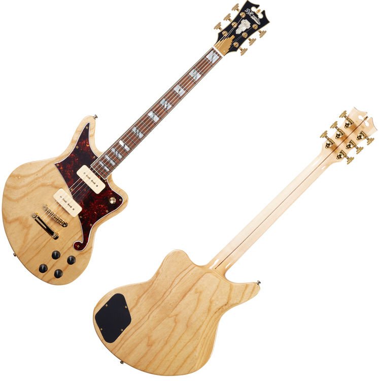 D'Angelico Deluxe Bedford - Natural Swamp Ash with P-90s | Sweetwater