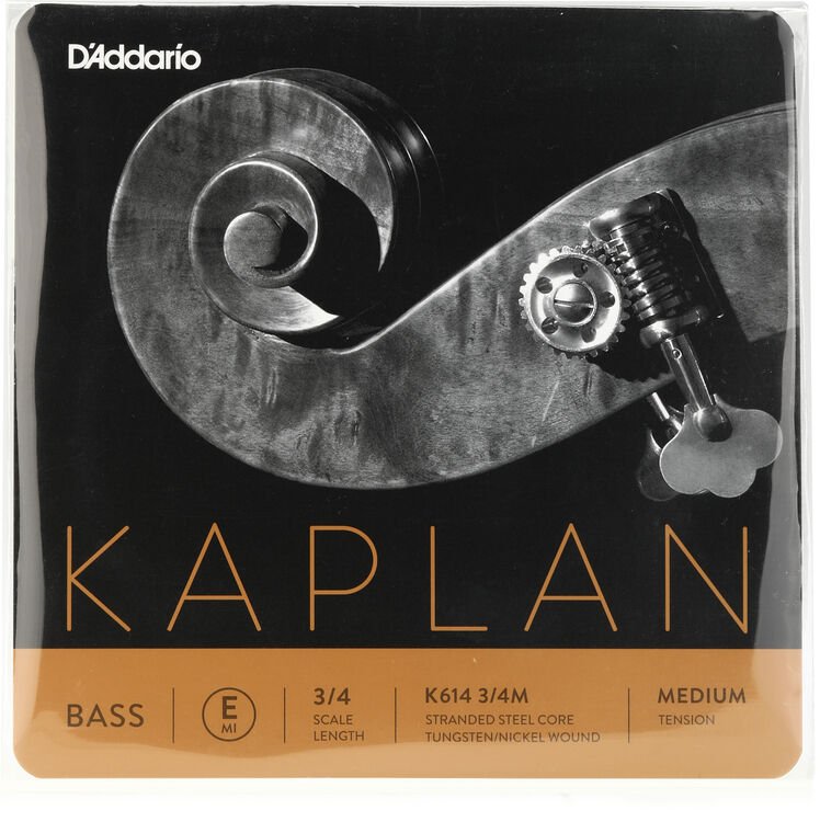 D'Addario K614 Kaplan Double Bass E String 3/4 Size Sweetwater