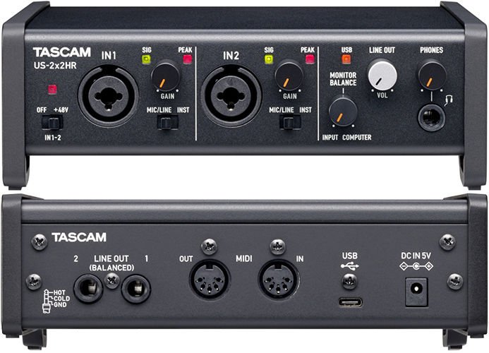 TASCAM US-2x2HR USB Audio Interface