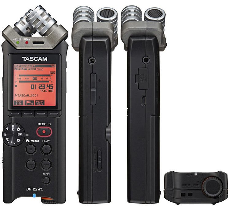 TASCAM DR-22WL Portable Recorder with Wi-Fi | Sweetwater