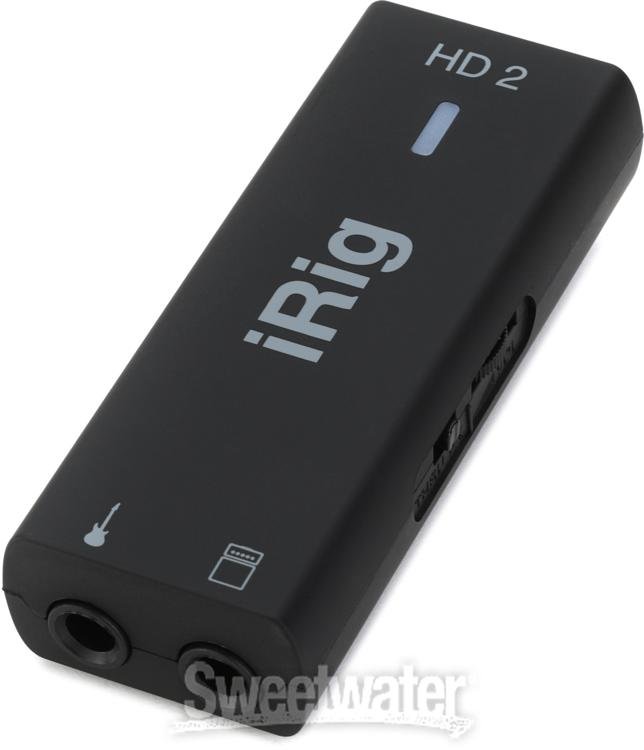 IK Multimedia iRig HD 2 guitar audio interface for iPhone, iPad, Mac, iOS  and PC with USB-C, Lightning and USB cables and 24-bit, 96 kHz music