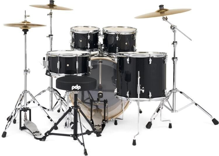 PDP Mainstage 5-piece Drum Set - Black Sparkle