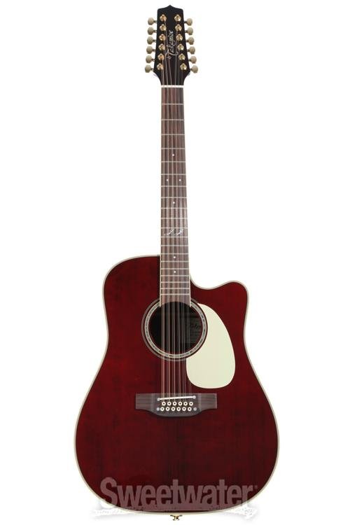 Takamine JJ325SRC-12 John Jorgenson 12-string Acoustic-electric Guitar - Gloss Red