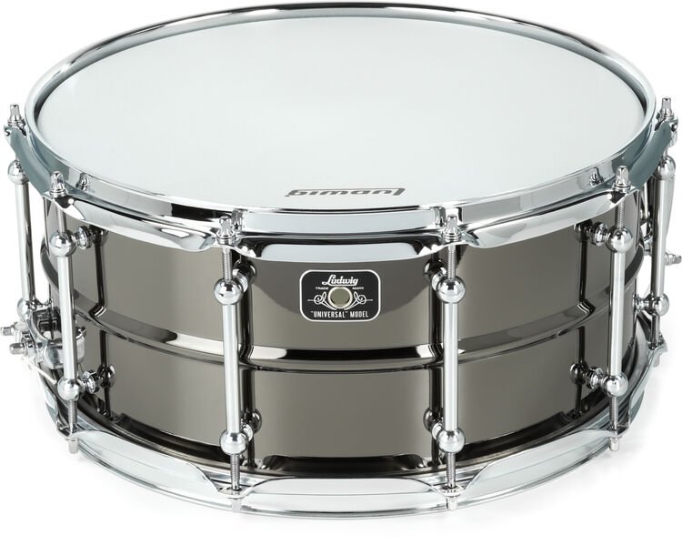 Ludwig Universal Black Brass Snare Drum - 6.5 x 14-inch - Polished