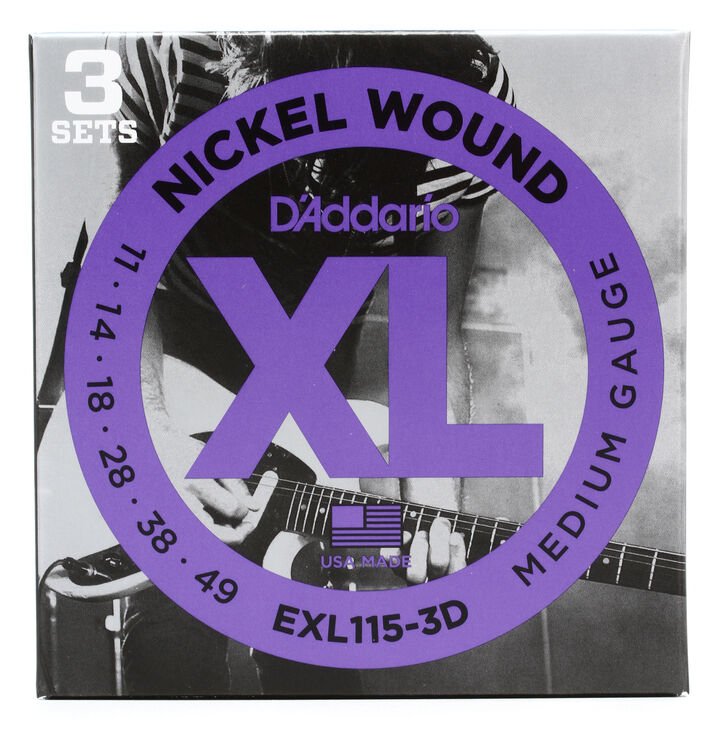 D'Addario EXL115 XL Electric Guitar Strings - .011-.049
