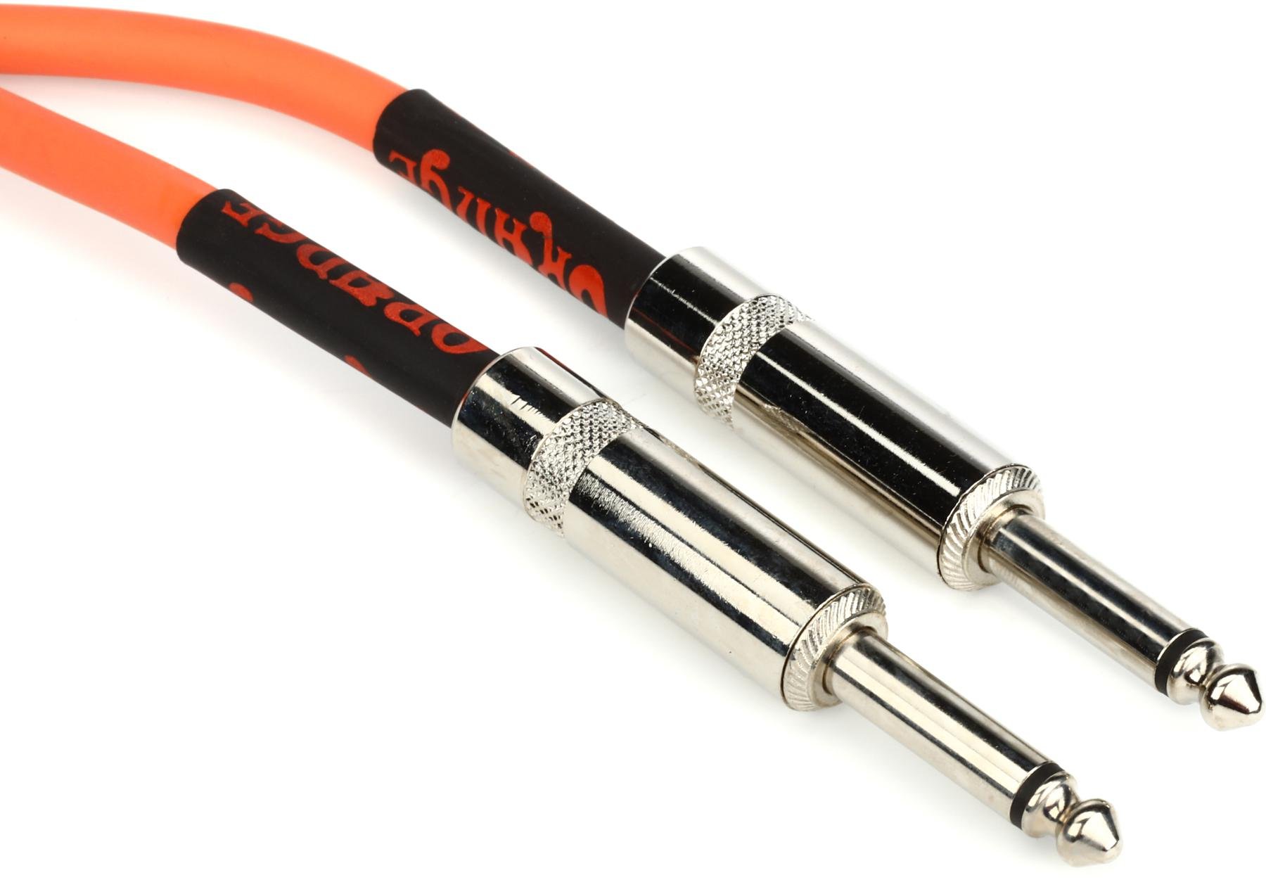 Straight to Straight Orange Crush 20ft Instrument Cable