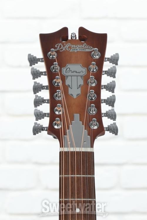 D'Angelico Premier Fulton LS 12-string Acoustic-electric Guitar - Aged Mahogany