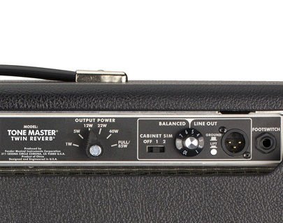 Fender Tone Master Twin Reverb Amplifier - Black Tolex – Garrett Park  Guitars