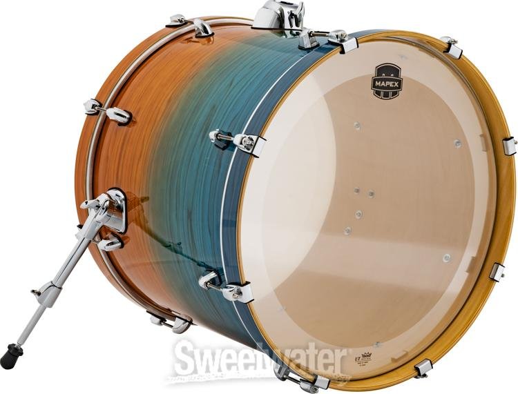 Mapex Armory Series Bass Drum - 18 inches x 22 inches, Ocean Sunset, Sweetwater Exclusive