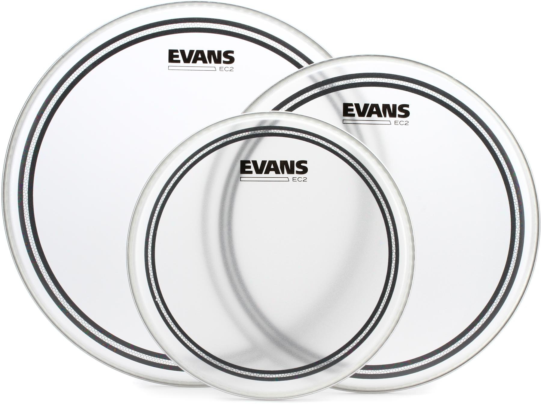 Evans EC2 Frosted 3-piece Tom Pack - 10 